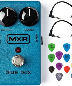 MXR M103 Blue Box Octave Fuzz Bundle con 2 cables de parche