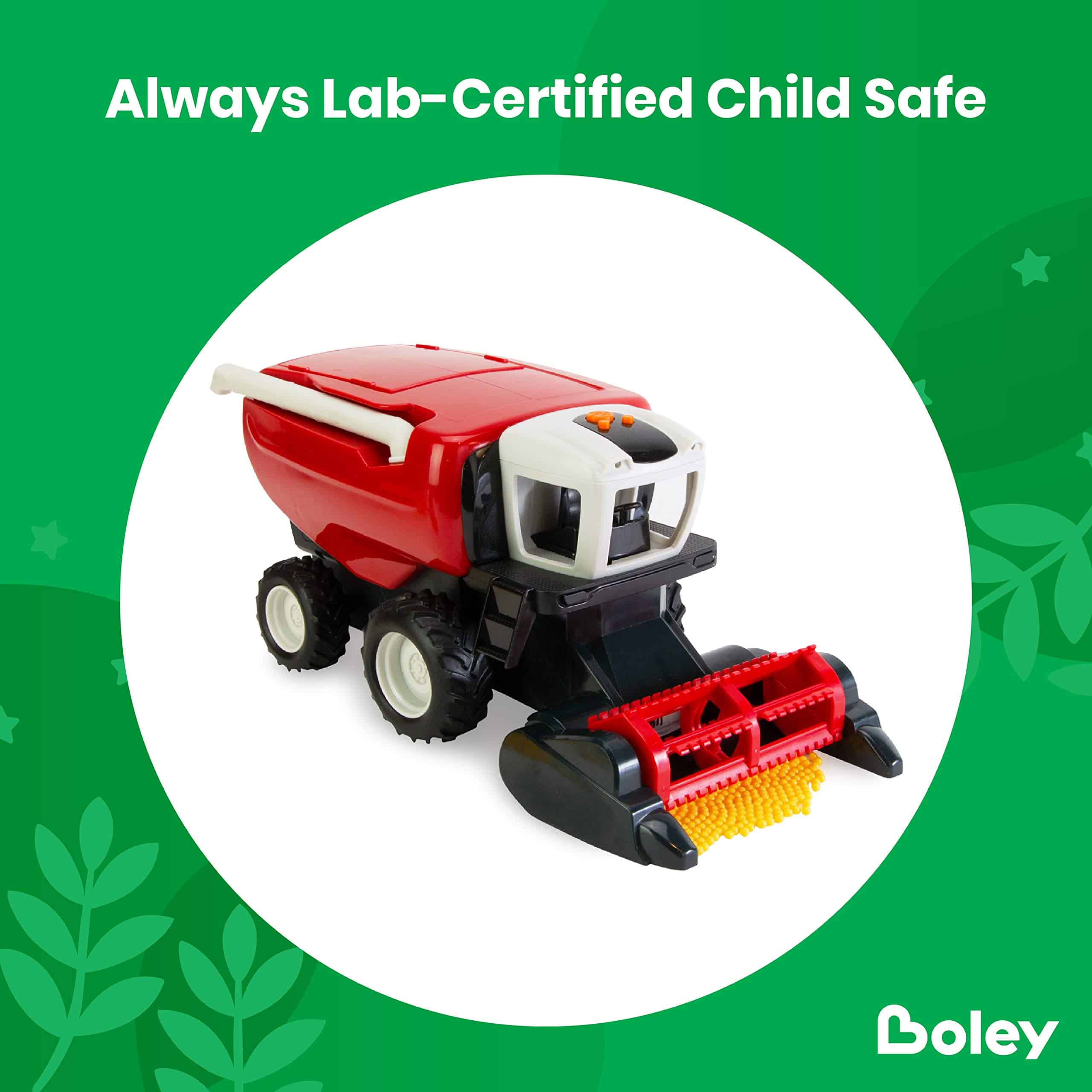Set de Tractor y Cosechadora de Juguete Boley - 18 Piezas - Imagen 5