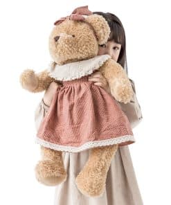 Peluche oso grande para bebé con ropa, juguete de peluche