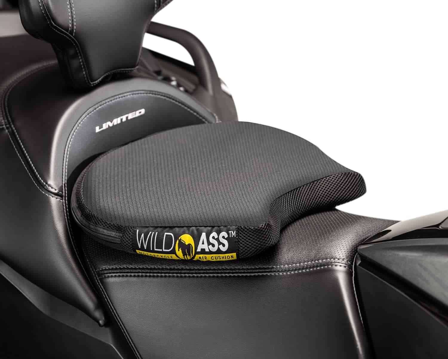 Cojín de asiento para motocicleta Wild Ass Smart Lite, Negro - Imagen 7