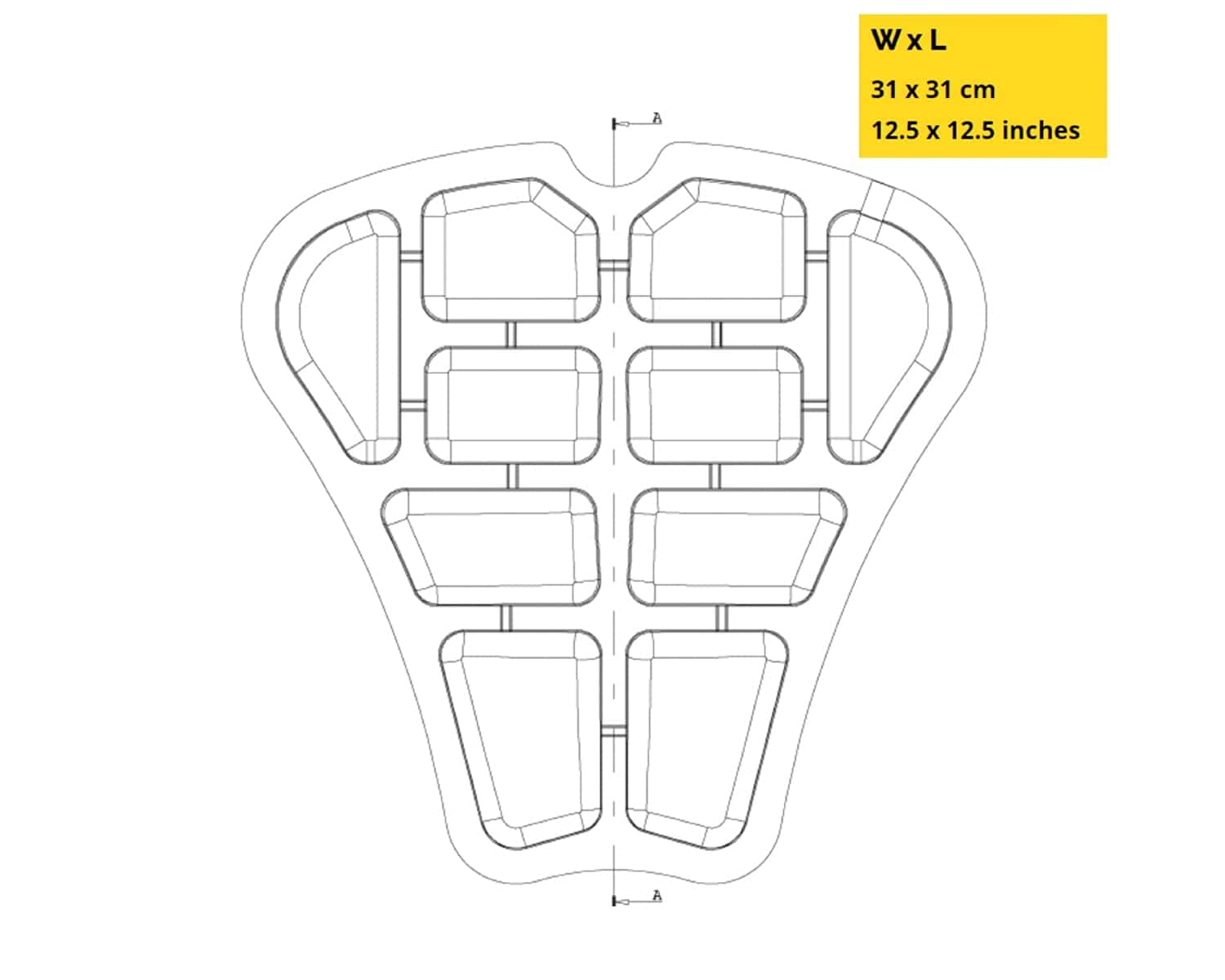 Cojín para Asiento de Motocicleta Wild Ass Sport Lite, Negro - Imagen 5
