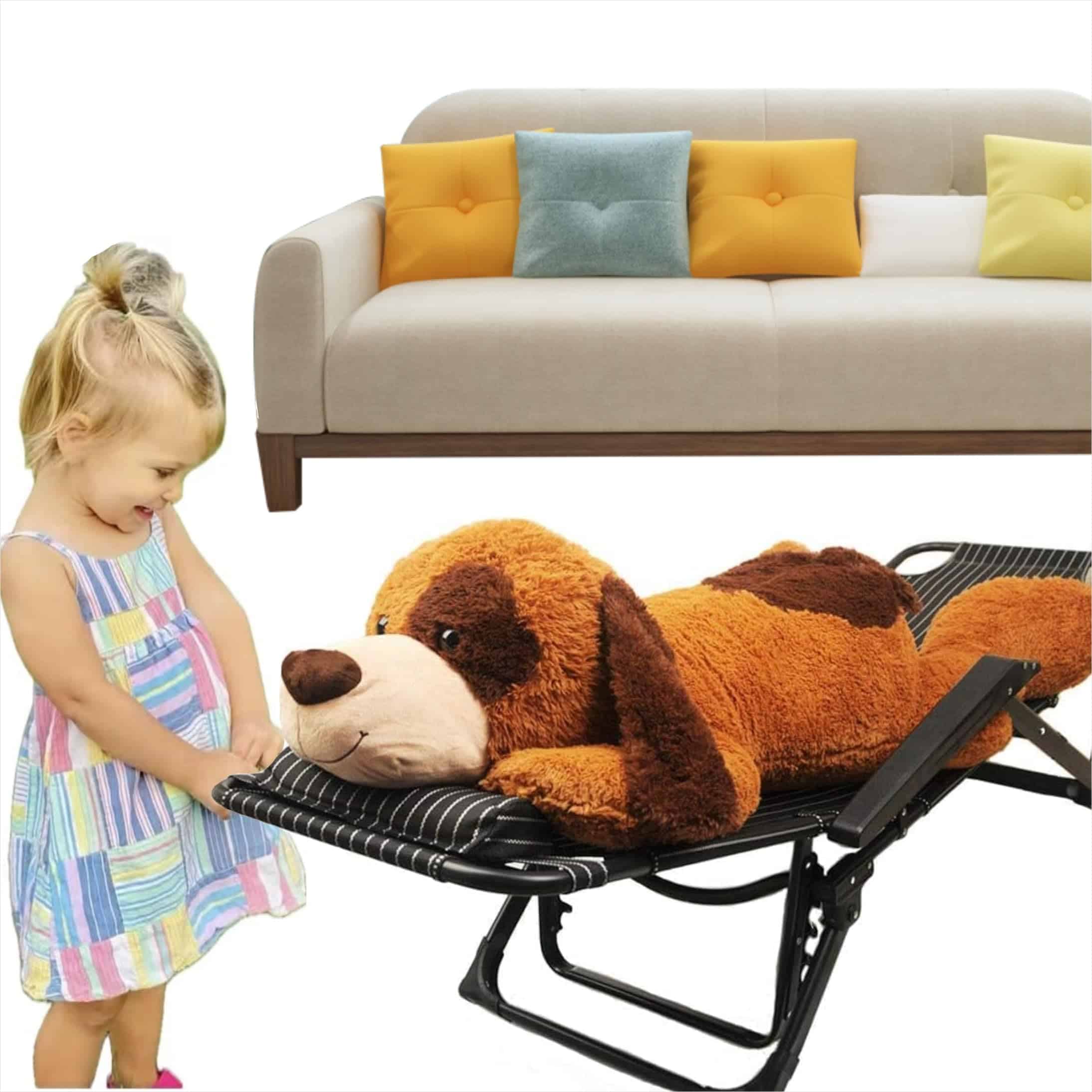 Peluche Gigante de Perro Lindo de Felpa Suave para Niños - Imagen 3