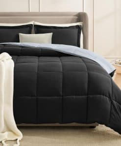 Juego de Edredón California King Homelike Moment Negro,