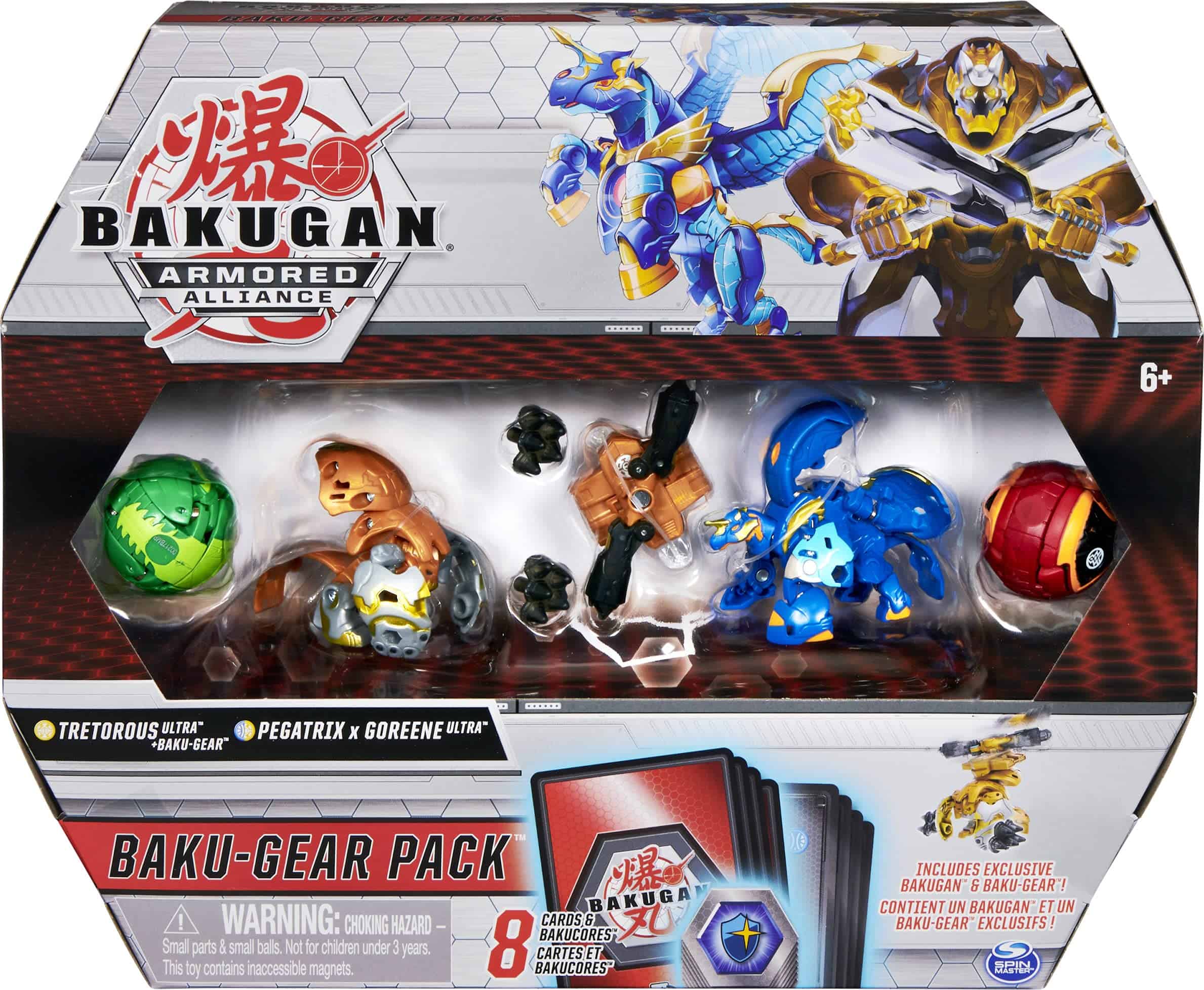 Bakugan Baku-Gear 4-Pack, Tretorous Ultra con Baku-Gear y