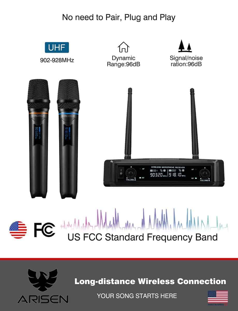 Sistema de Micrófono Inalámbrico ARISEN, Micrófono de - Imagen 3