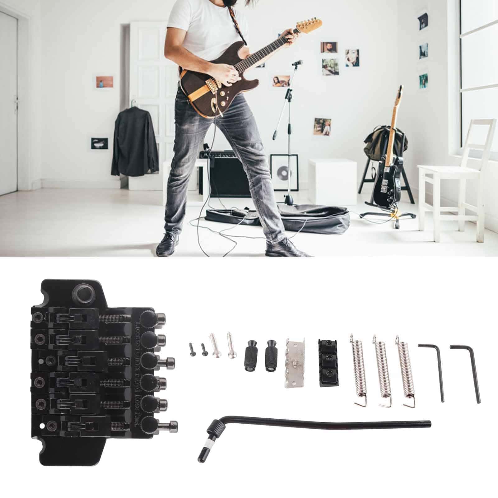 Sistema de Puente de Tremolo de Bloqueo Doble para Guitarra - Imagen 8