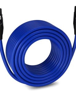 Cable de micrófono XLR LyxPro de 150 pies equilibrado macho