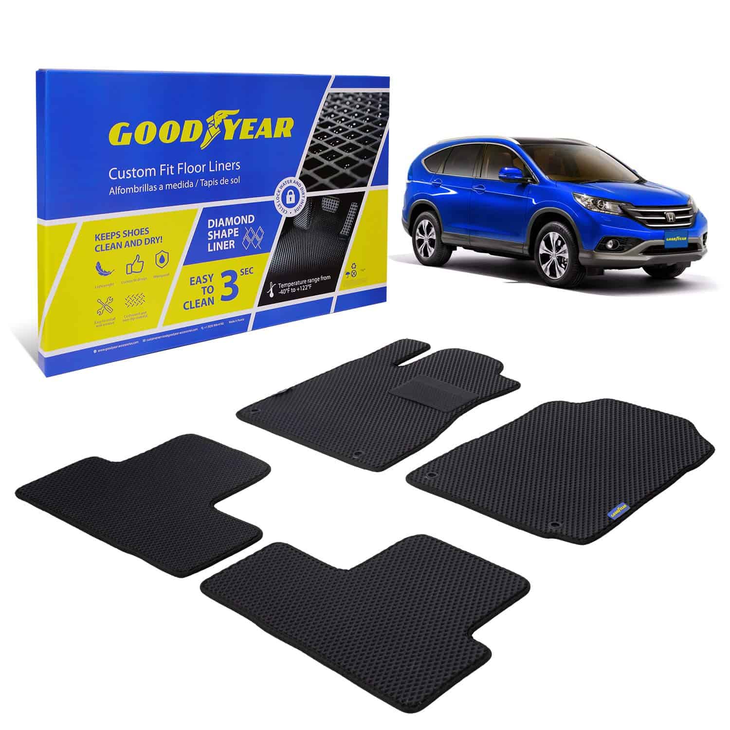 Tapetes de piso a medida Goodyear para Honda CR-V