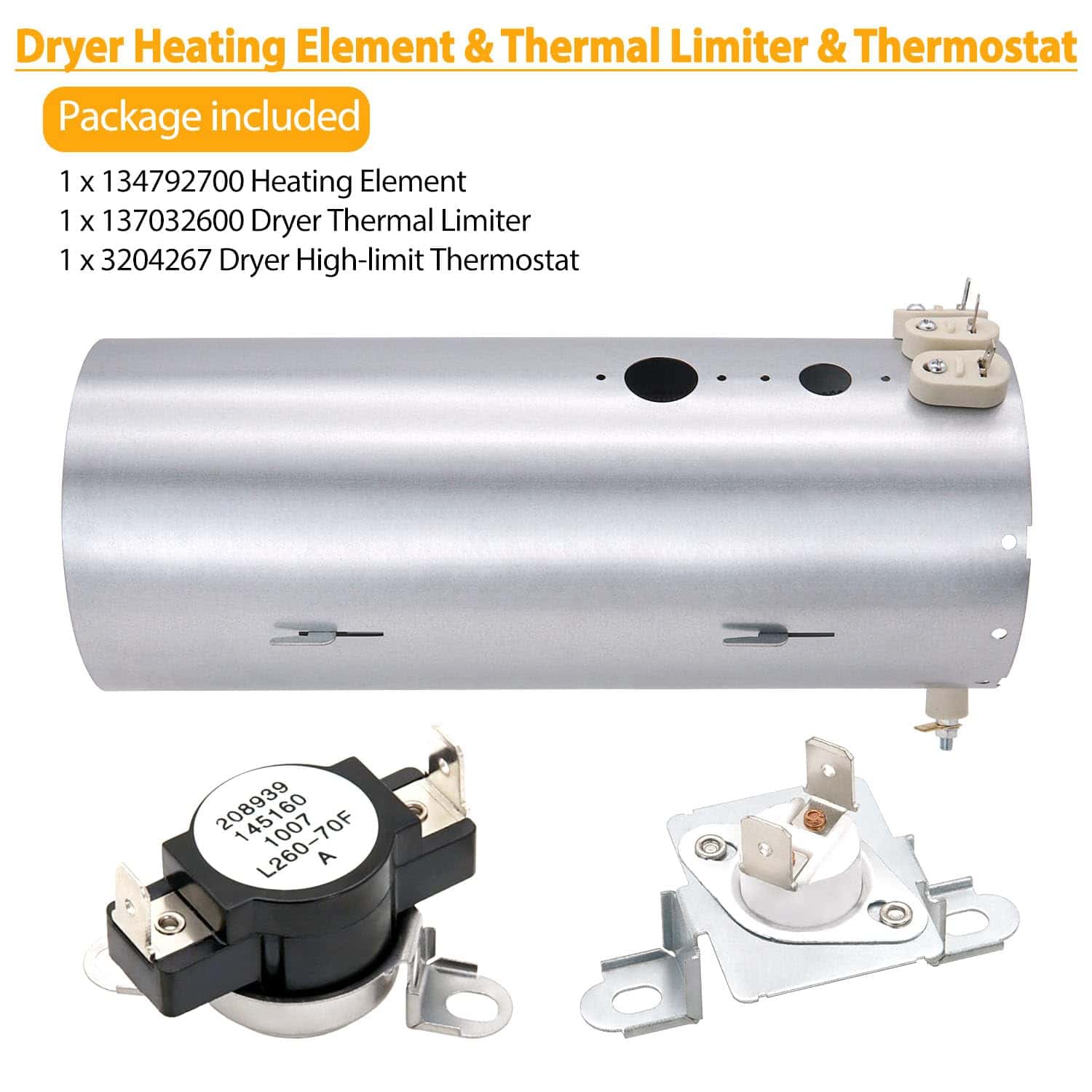 134792700 Elemento Calefactor para Secadora, 137032600 - Imagen 3