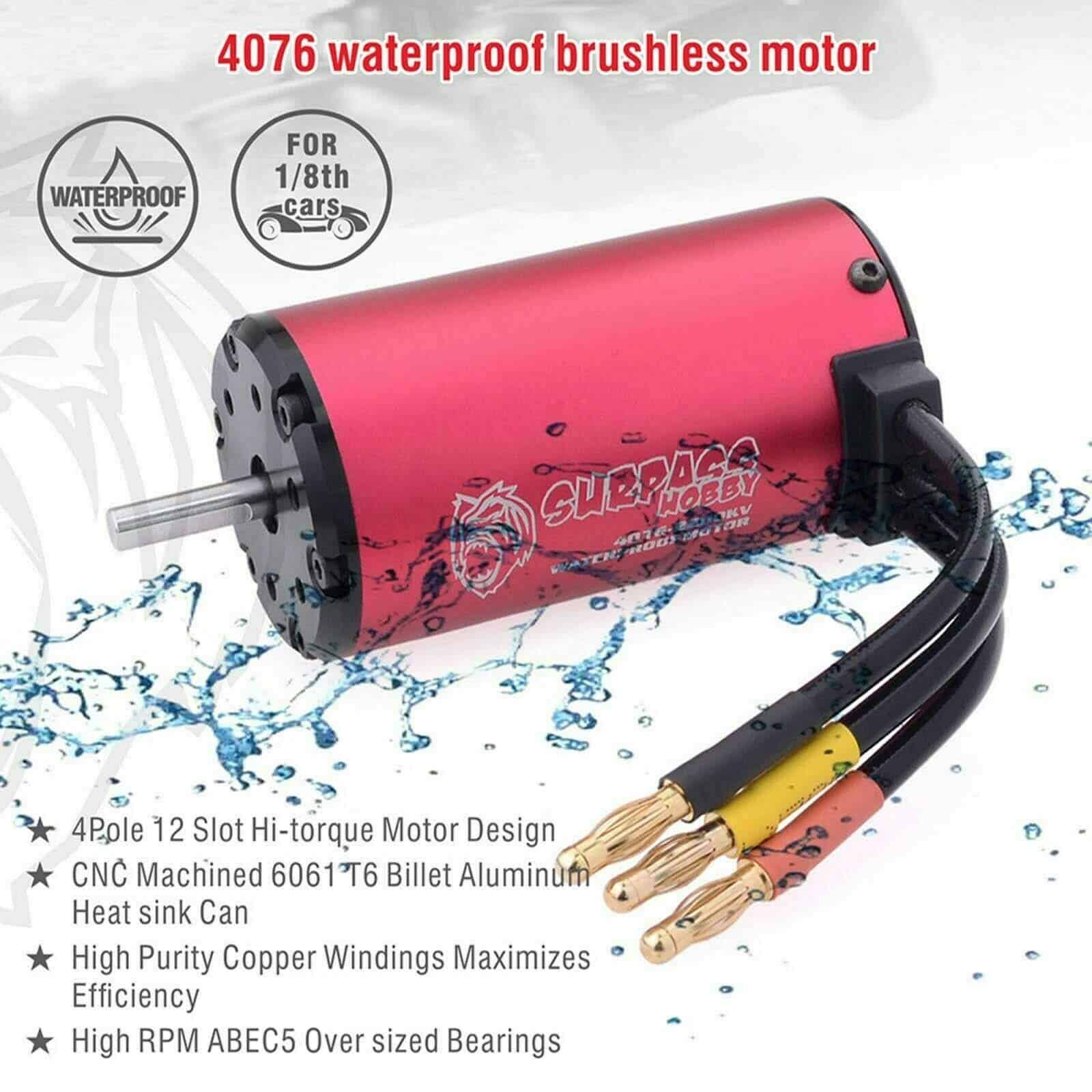 Motor Brushless y Combo de Esc Waterproof, 6S 150A - Imagen 3