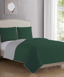 Juego de Colcha Reversible de Lujo Pinsonic Sólida Blissful