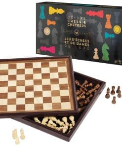 Juego de ajedrez y damas Legacy Deluxe, juego clásico para