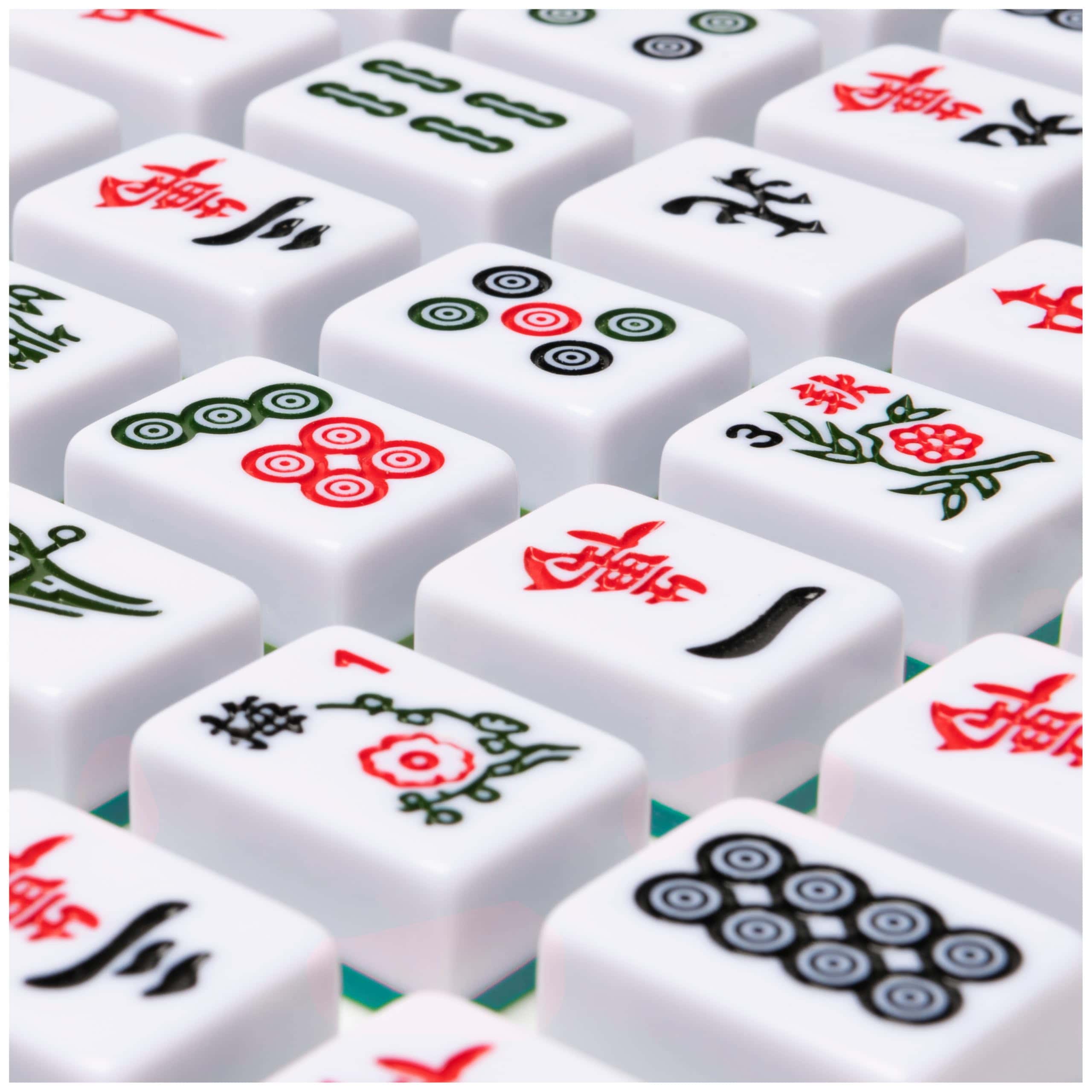 Juego Clásico de Mahjong Deluxe Legacy con Azulejos Bicolor - Imagen 9