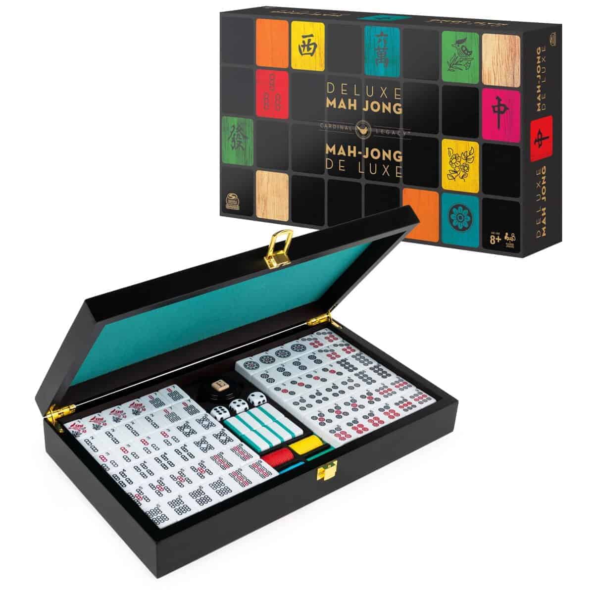 Juego Clásico de Mahjong Deluxe Legacy con Azulejos Bicolor