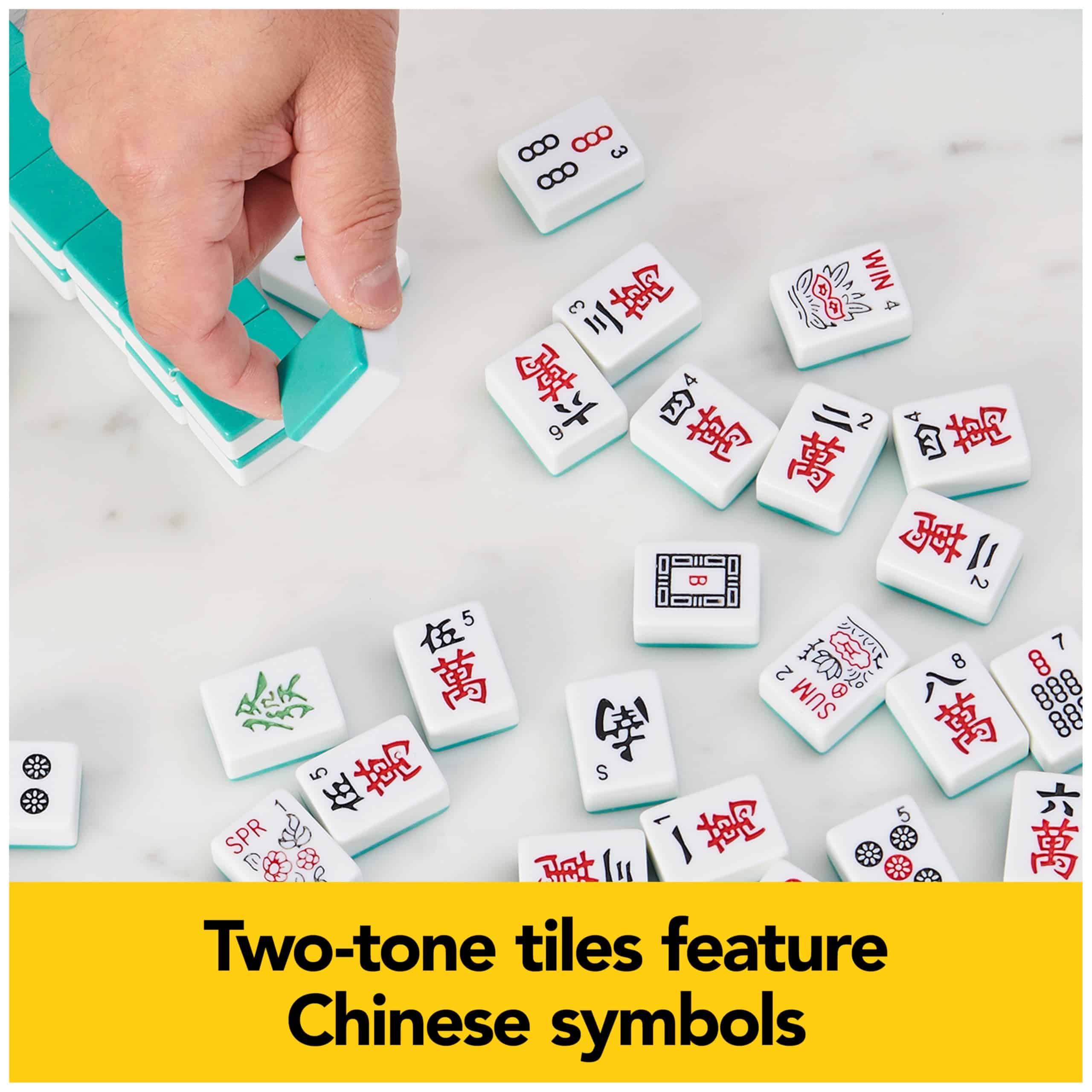 Juego Clásico de Mahjong Deluxe Legacy con Azulejos Bicolor - Imagen 6