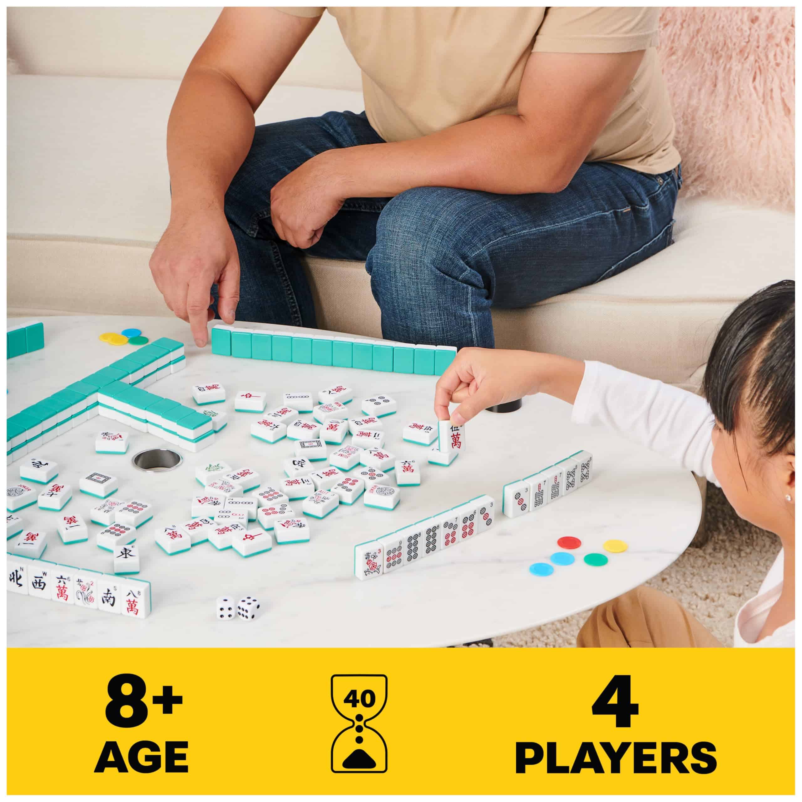 Juego Clásico de Mahjong Deluxe Legacy con Azulejos Bicolor - Imagen 3