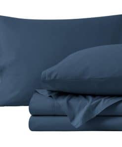 Juego de sábanas 100% algodón orgánico Twin de Bare Home -