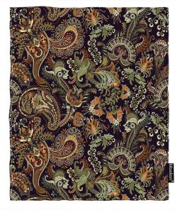 Manta de Tiro Paisley Moslion Vintage Adorno Floral Tribal