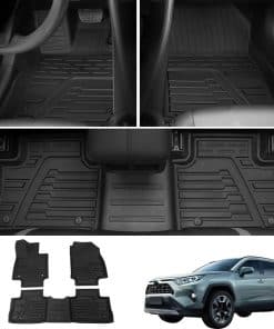Tapetes para piso Bomely Compatible con Toyota Rav4 Tapetes