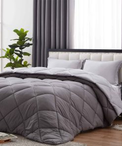 Juego de Edredón King NexHome - Set de Cama King Gris