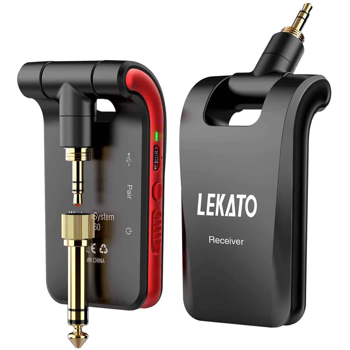 Sistema de Guitarra Inalámbrico LEKATO 2.4GHz Transmisor