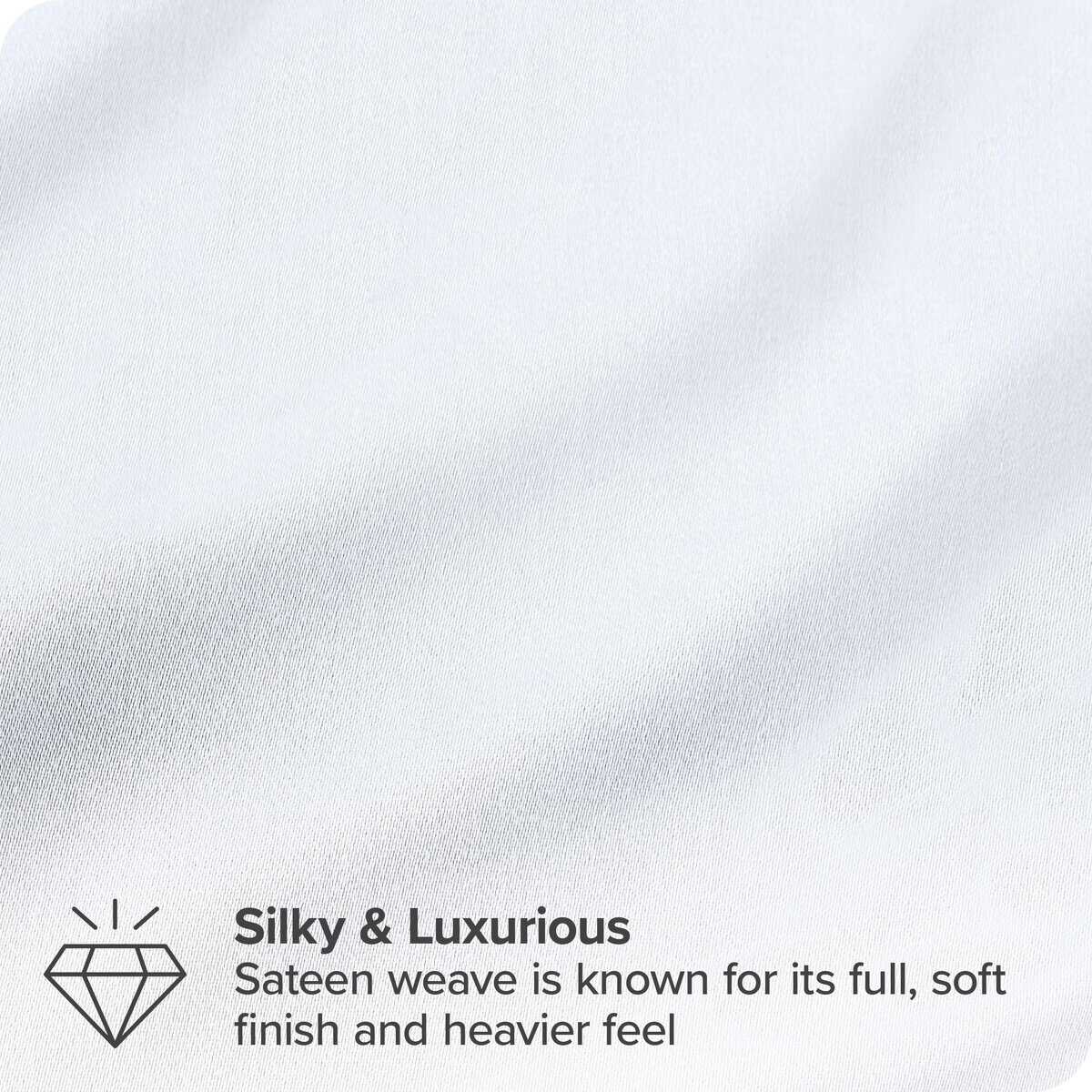 Juego de sábanas gemelas 100% algodón orgánico de Bare Home - Imagen 3