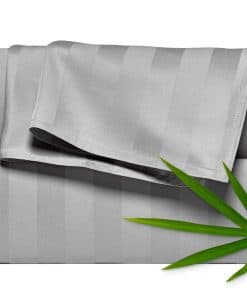 Juego de sábanas California King de Pure -Plata Jacquard