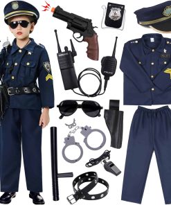 Disfraz de oficial de policía para niños y niñas Golray -