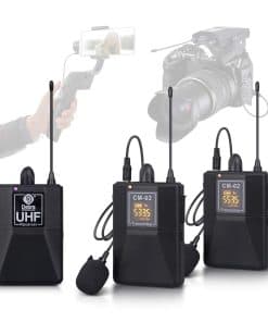 D Debra CM-02 Micrófono Lavalier Inalámbrico UHF con 30
