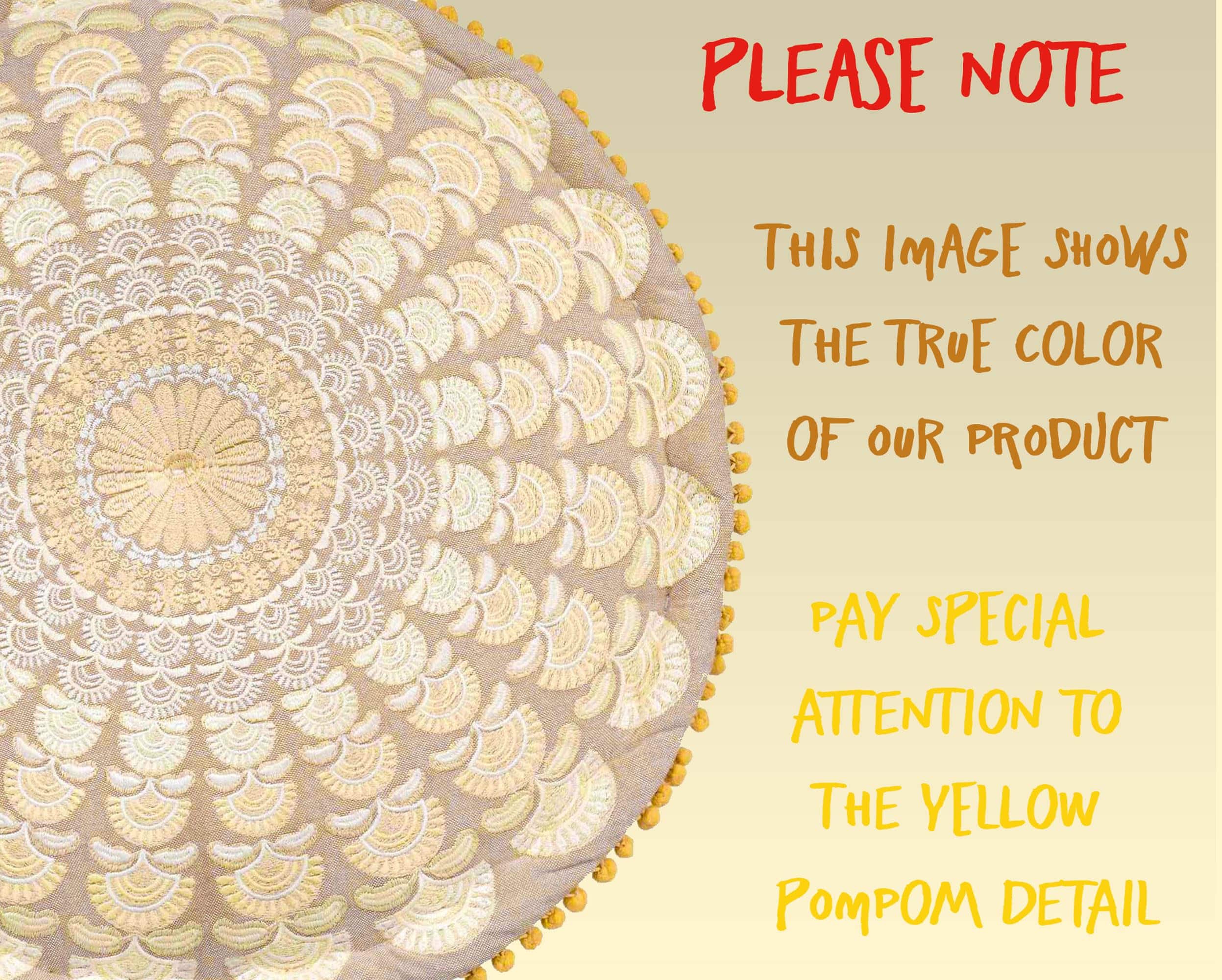 Funda de Cojín de Suelo Bohemio Mandala Life ART - - Imagen 6