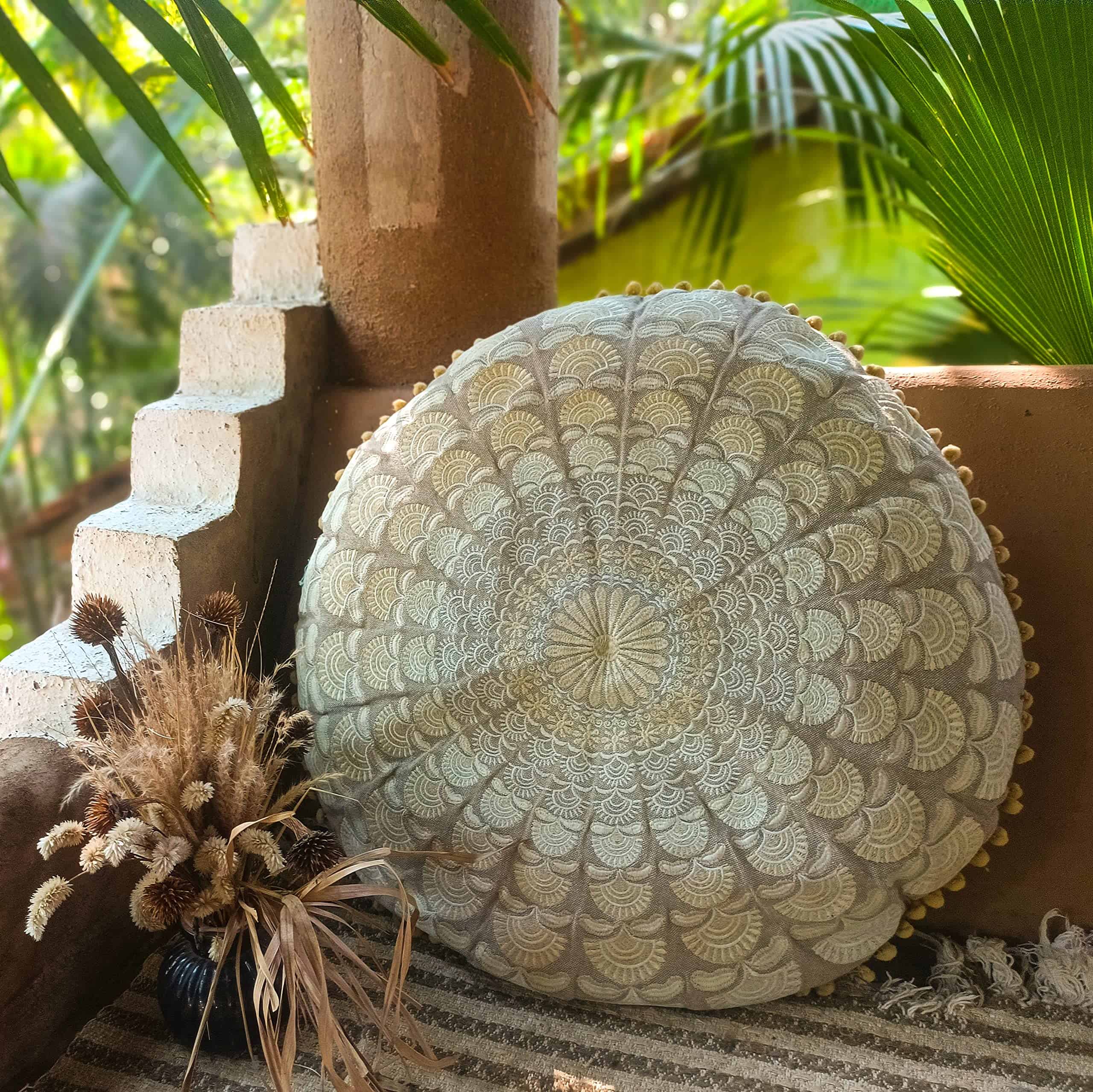 Funda de Cojín de Suelo Bohemio Mandala Life ART - - Imagen 3