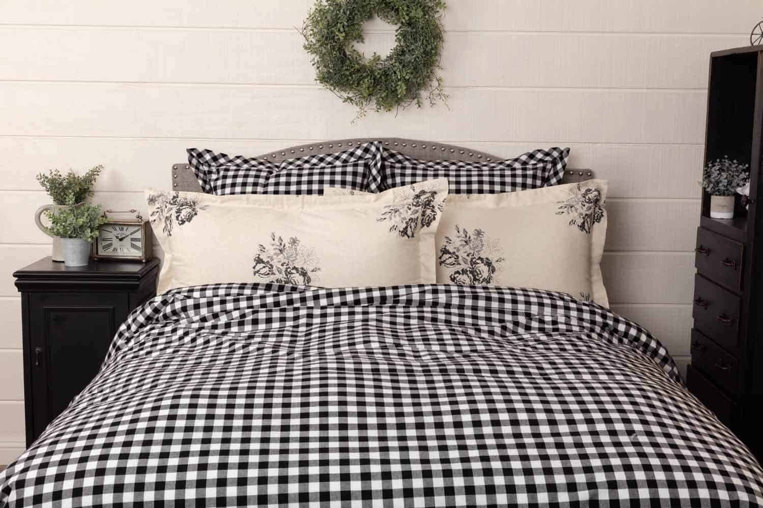 Funda de Almohada King Piper Classics Lydia Negra con - Imagen 6