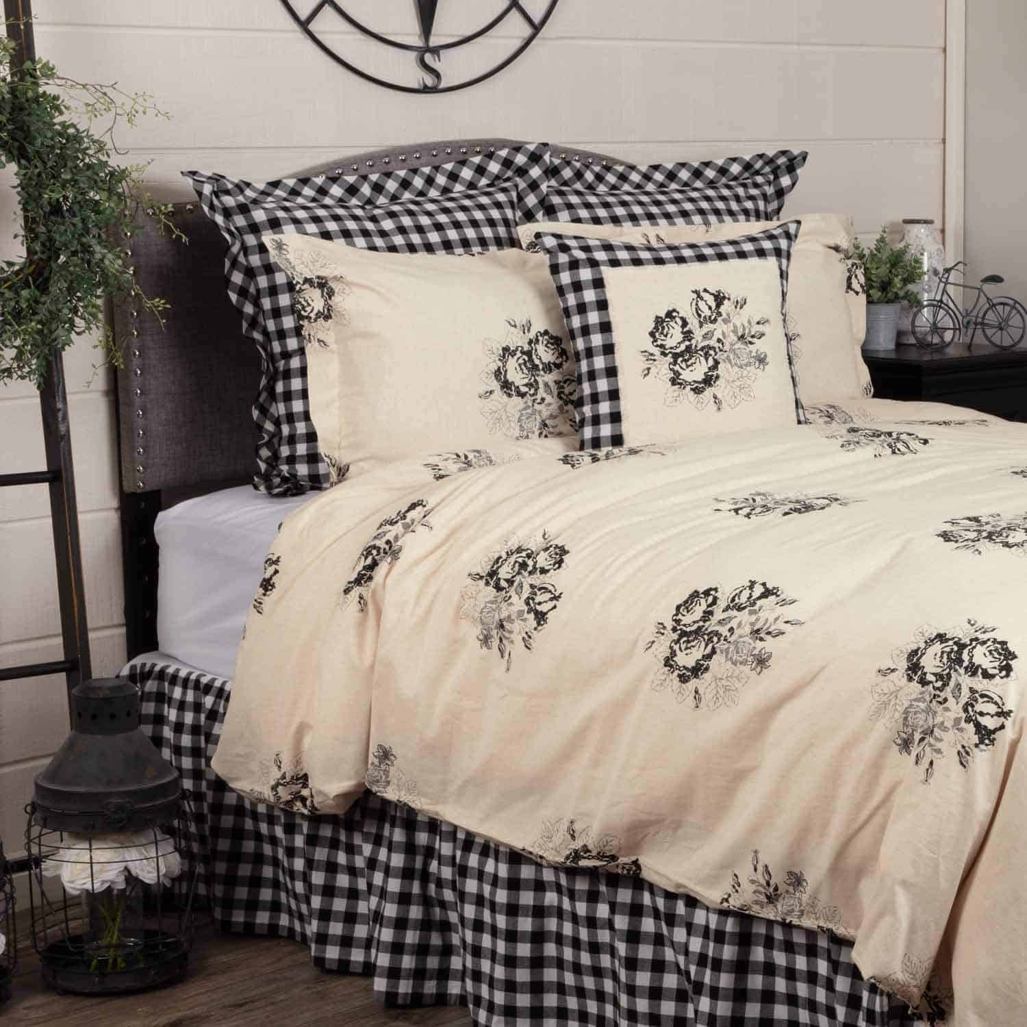 Funda de Almohada King Piper Classics Lydia Negra con - Imagen 7