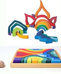 Juego de Bloques 'Cuatro Elementos' Rainbow X-Large,