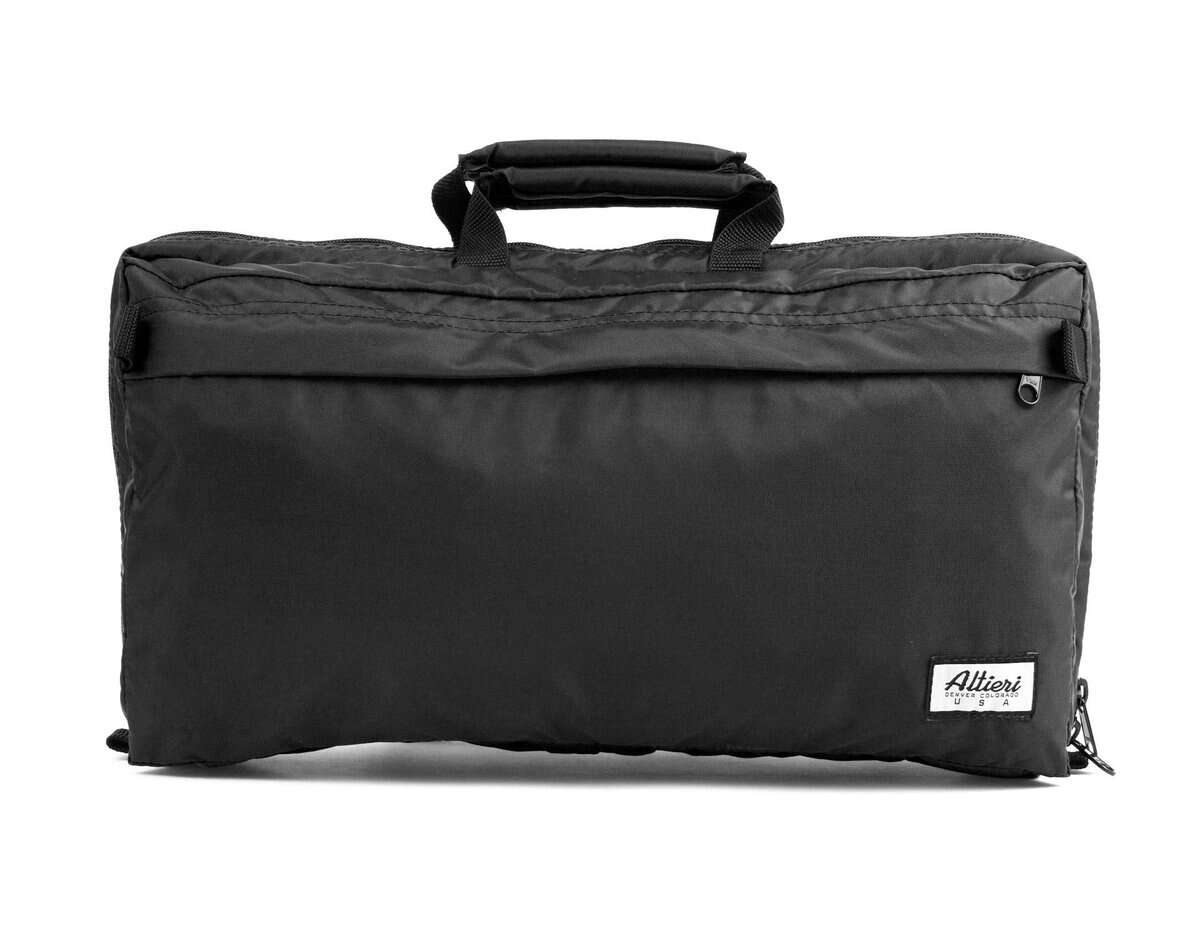 Estuche de viaje compacto Altieri Black Flute Bag and
