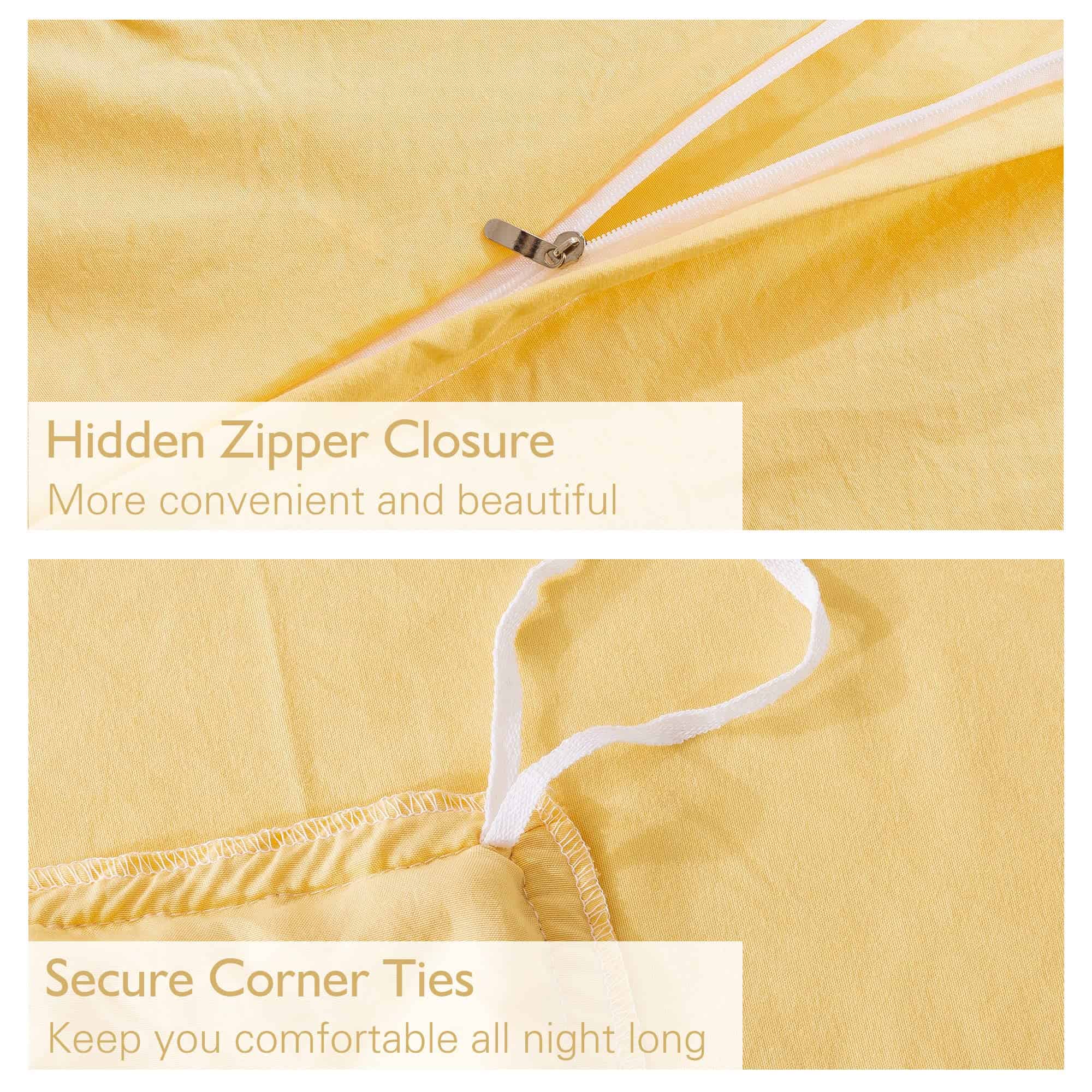 Andency Juego de Funda de Edredón con Flecos Pom Pom Tamaño - Imagen 6