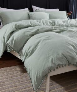 Andency King Duvet Cover Sage Green (104x90 Pulgadas), 3