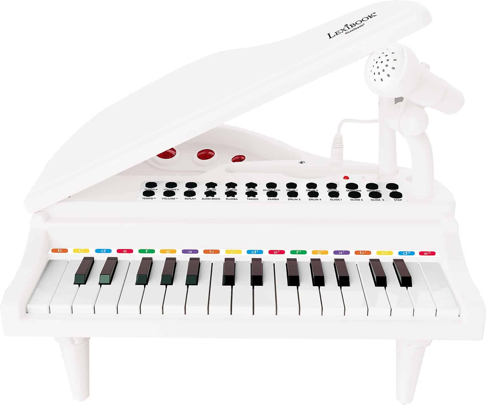 LEXiBOOK, Mi Primer Piano para Niños, Teclas Iluminadas,