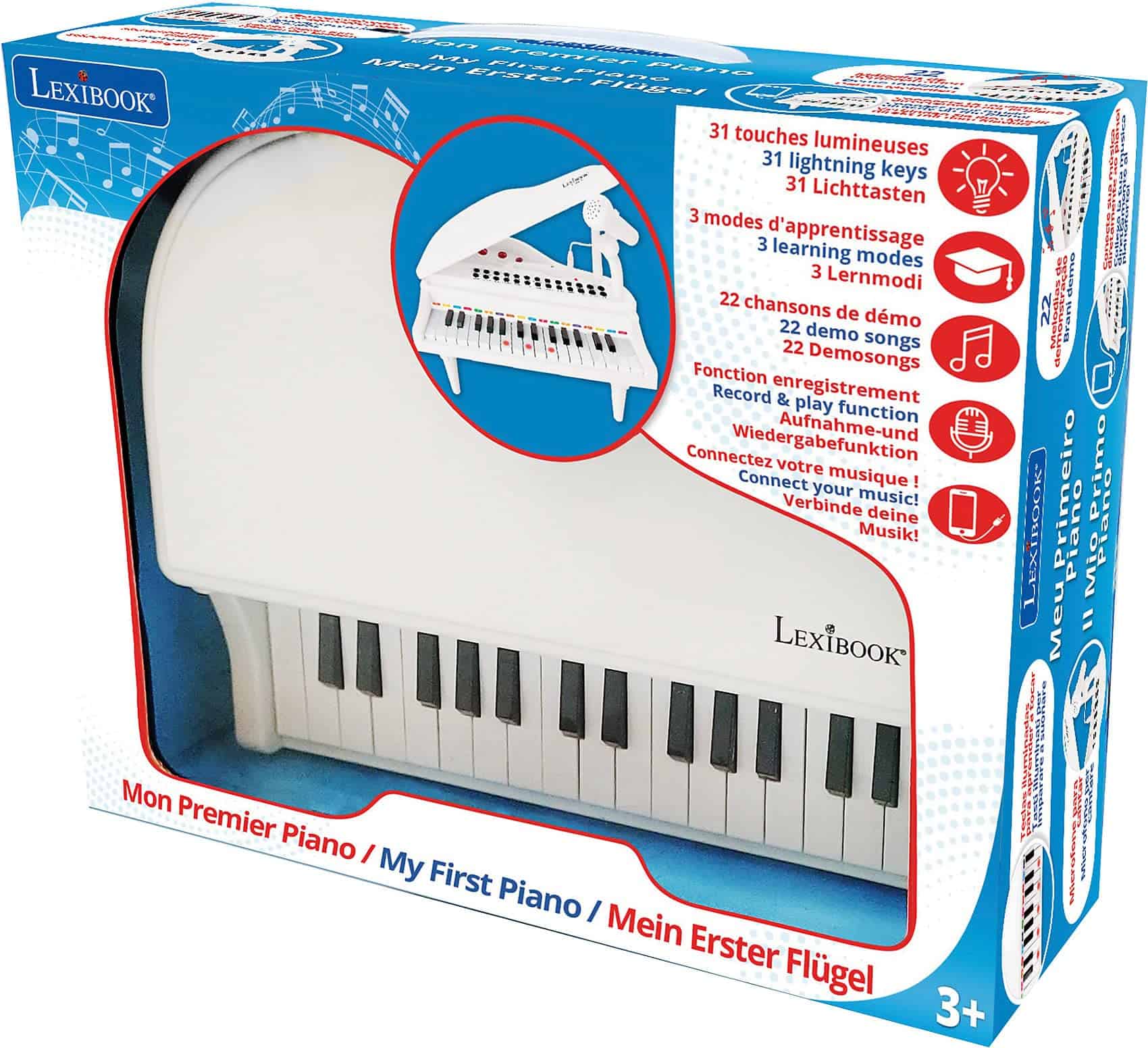 LEXiBOOK, Mi Primer Piano para Niños, Teclas Iluminadas, - Imagen 3
