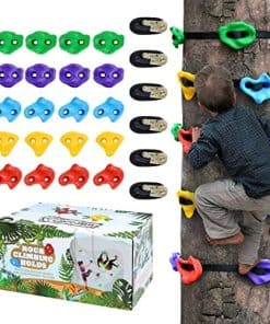 TOPNEW 20 Agarres de Escalada Ninja para Niños y Adultos,