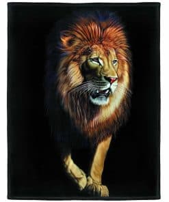 Manta de León HommomH Estampado Animal Suave y Cálida -