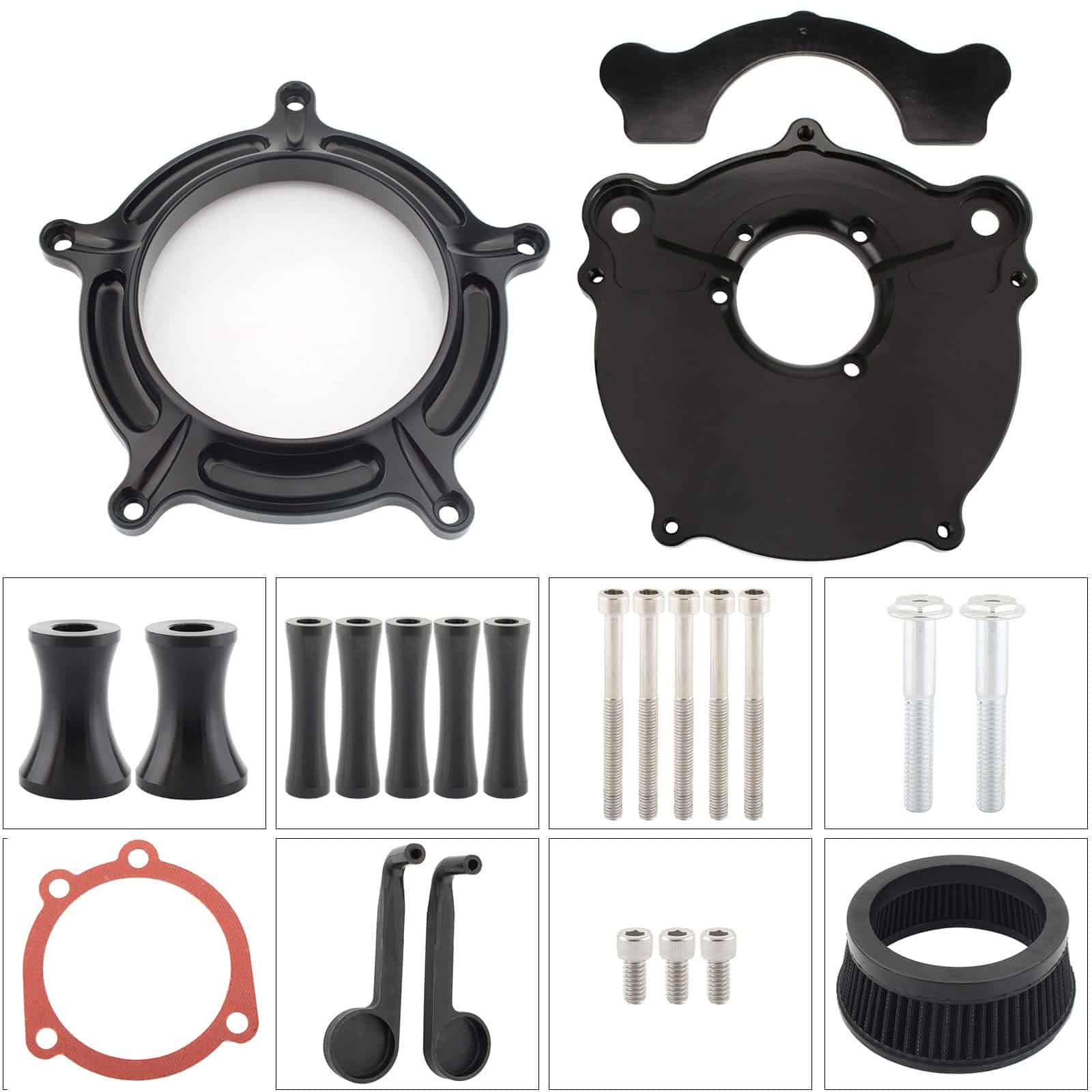 Kit de Filtro de Aire Claro para Harley Dyna FXR 1993-2017 - Imagen 8