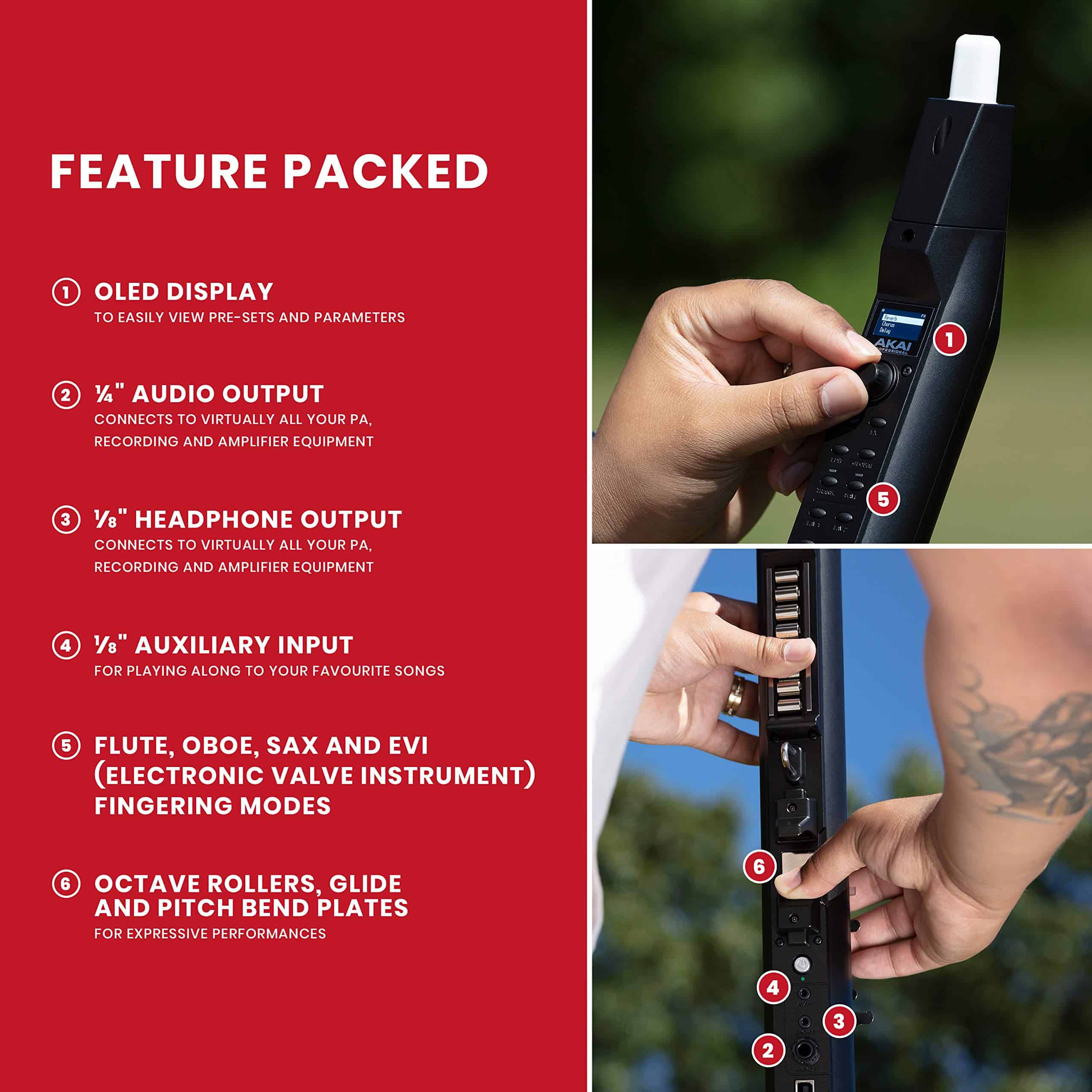 AKAI Professional EWI Solo - Instrumento de Viento - Imagen 5