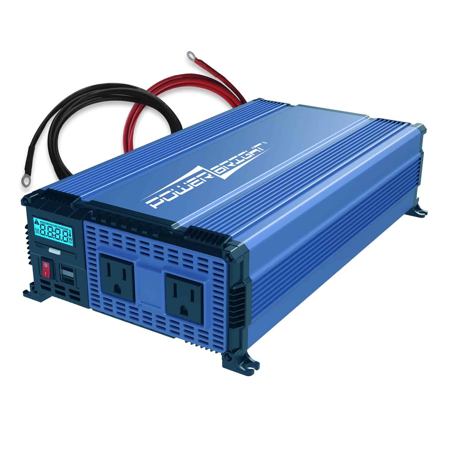 Inversor de Corriente PowerBright 1100 Watt 12V con Doble