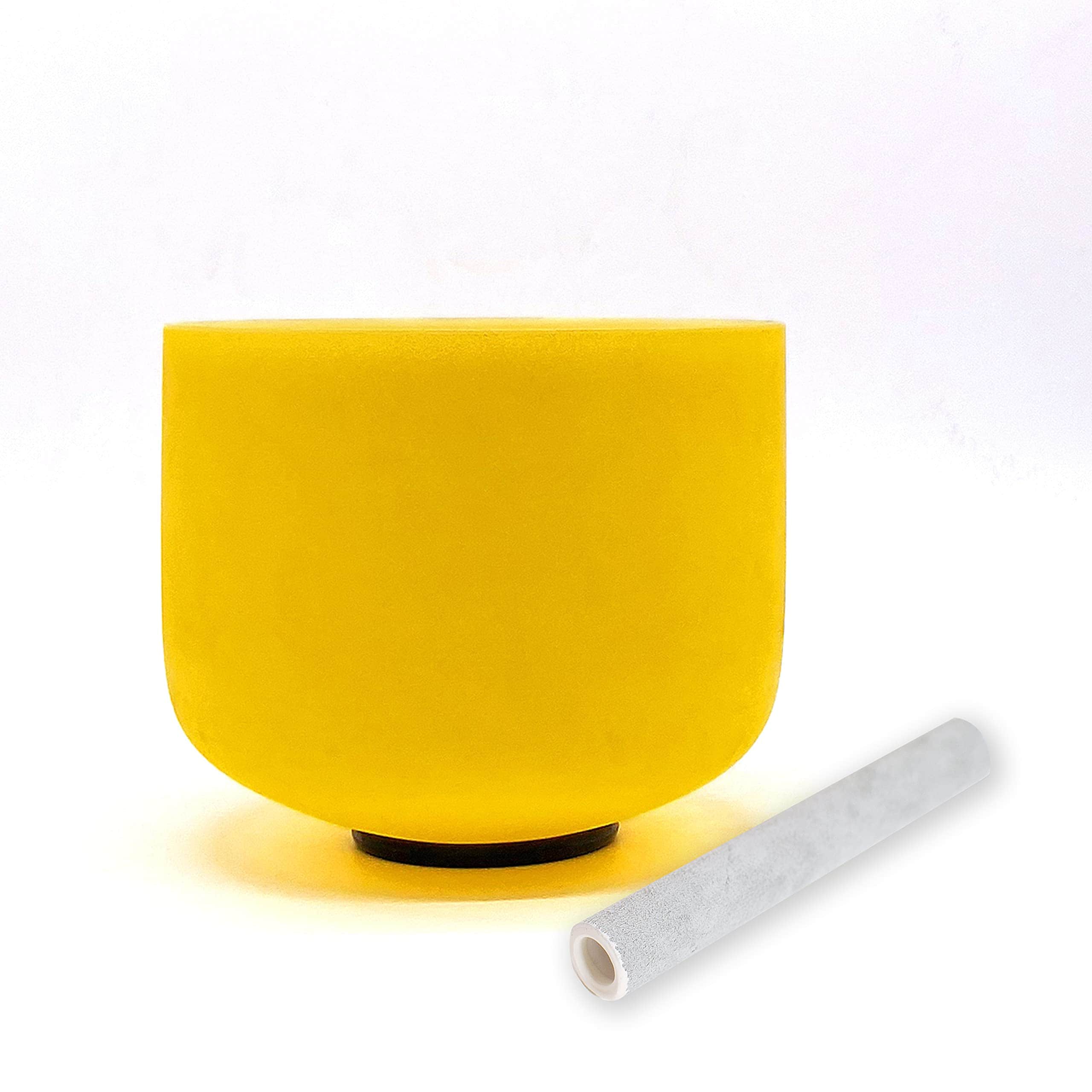 Cuenco de Canto de Cuarzo Amatista Color Amarillo 8