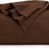 Manta de Algodón Marrón Utopia Bedding [Tamaño King -
