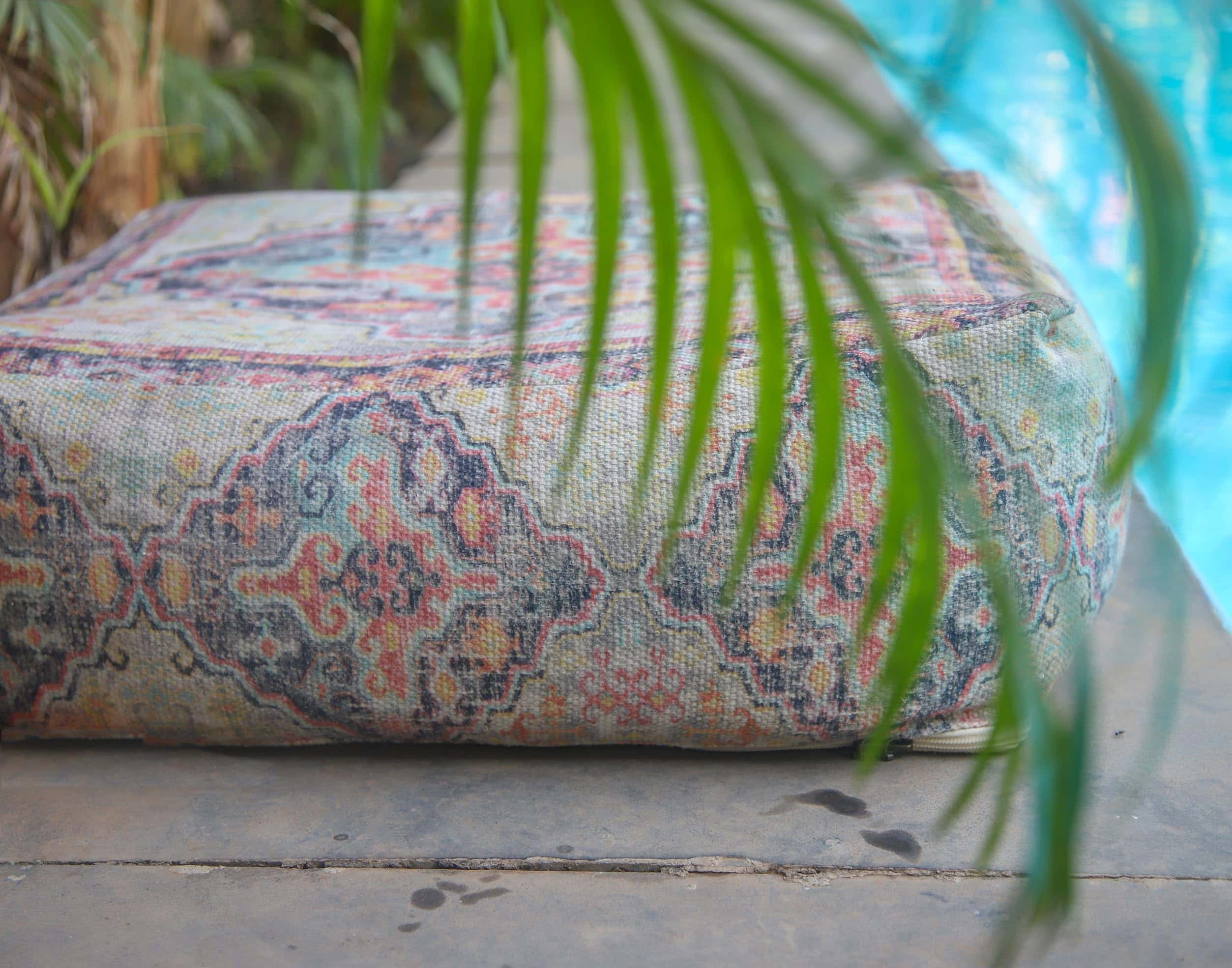 Funda de cojín para suelo exterior bohemio de Mandala Life - Imagen 10