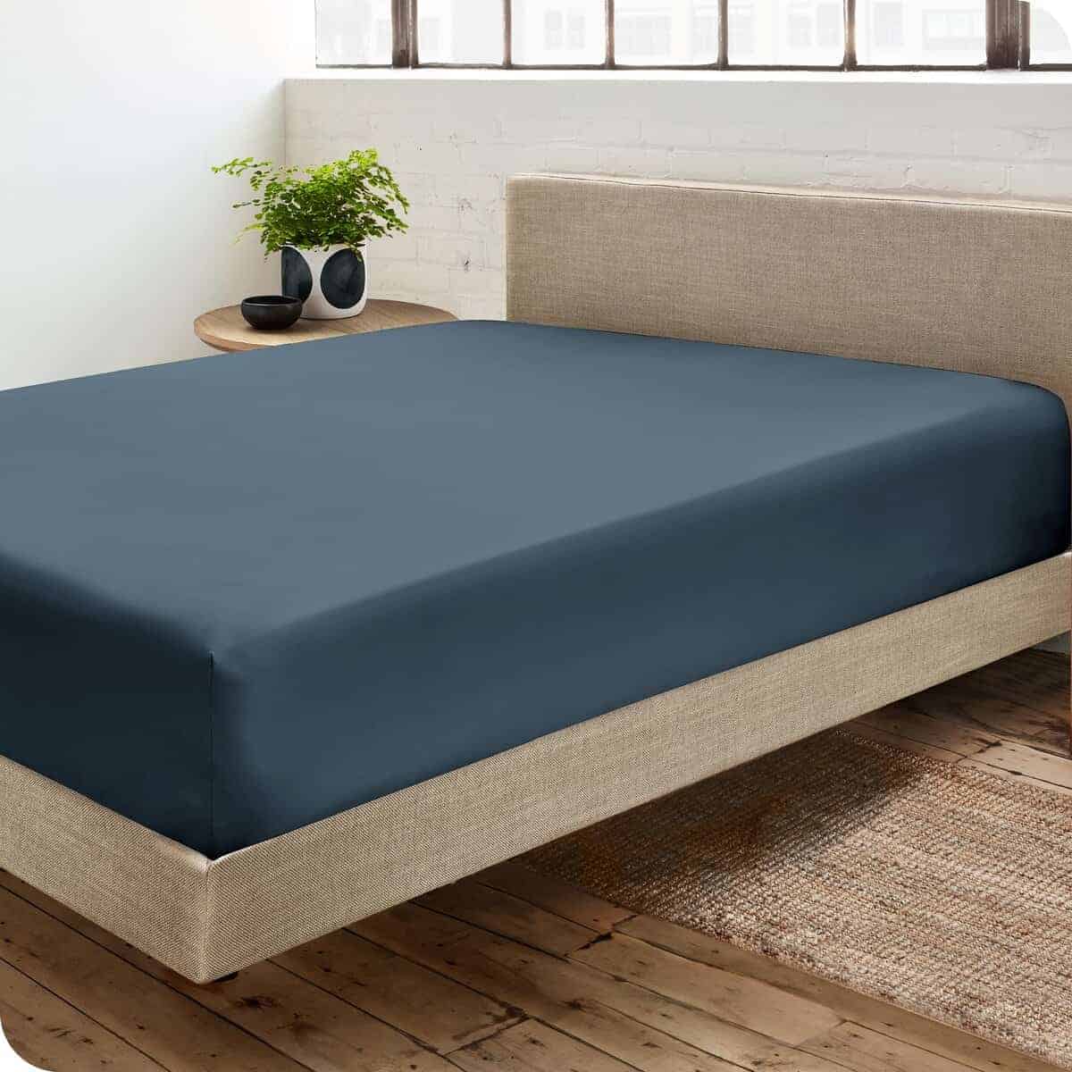 Sábana Ajustable Bare Home 100% Algodón Orgánico Sateen -