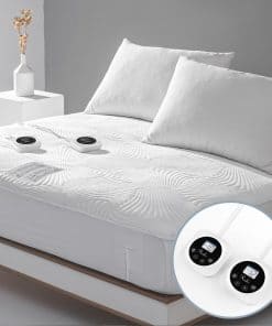 Protector de colchón eléctrico con control dual para cama
