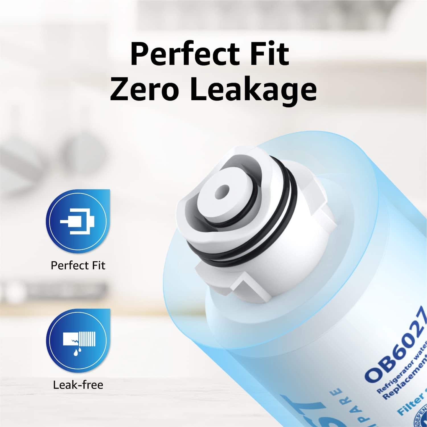 Filtro de agua para refrigerador Overbest -Blanco - Imagen 8